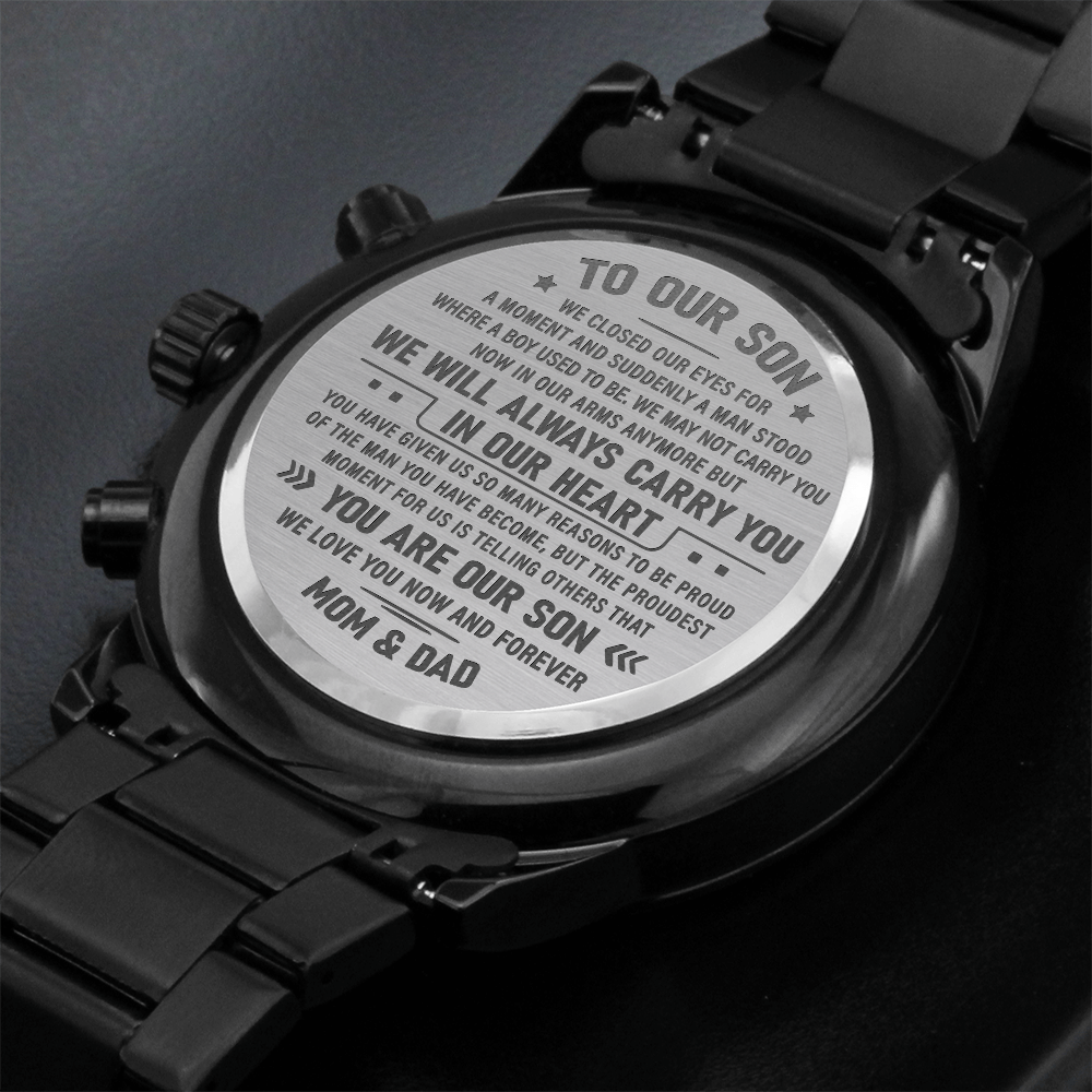 Engraved Watch | “I Will Always Carry You In My Heart” | Meaningful Christmas Gift