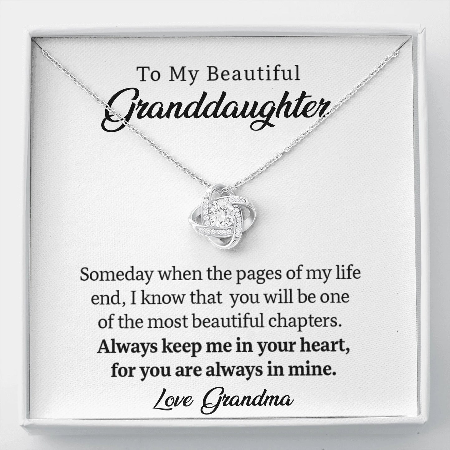 Love Knot Message Card