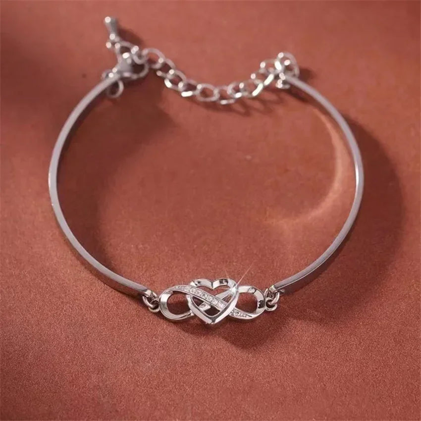 To My Granddaughter - Keep Me in Your Heart Infinity Bracelet