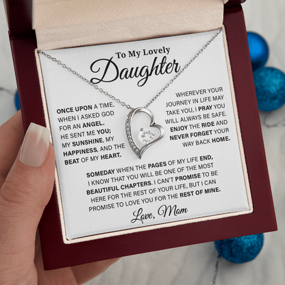 To My Lovely Daughter - Forever Love Necklace