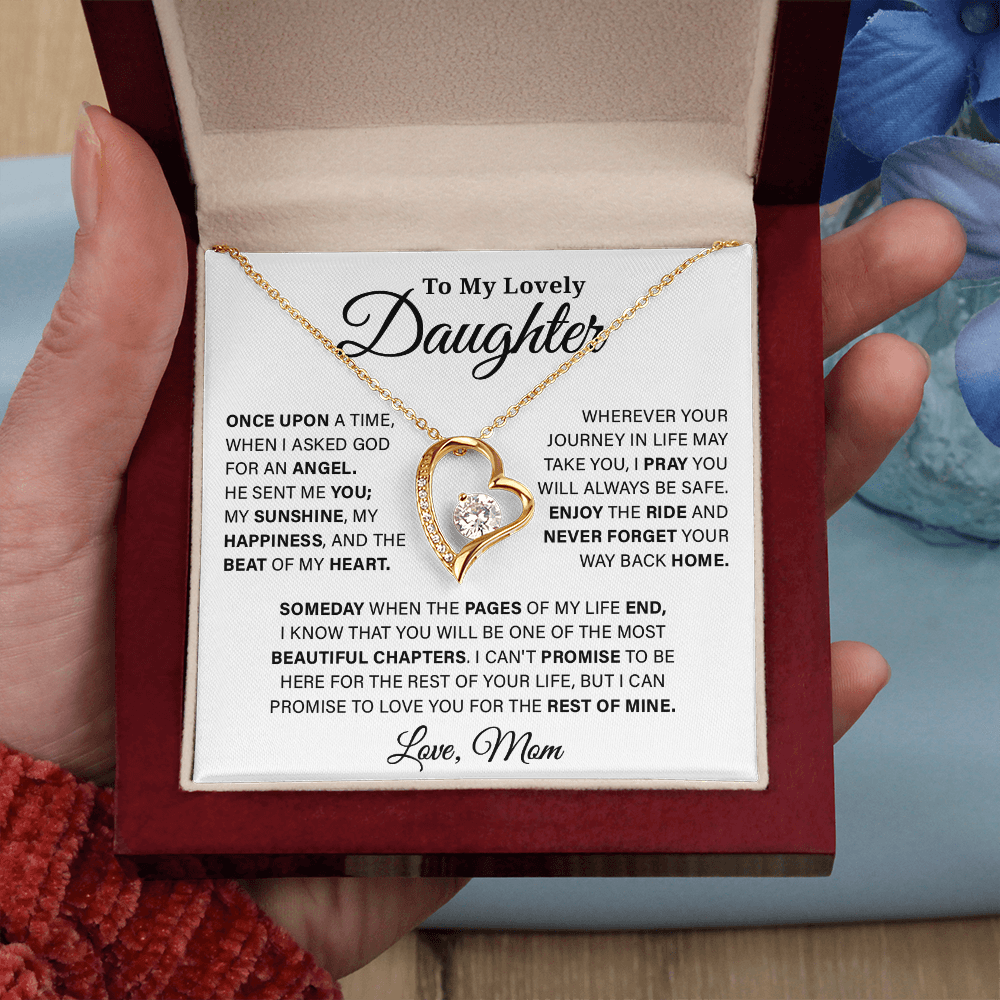 To My Lovely Daughter - Forever Love Necklace
