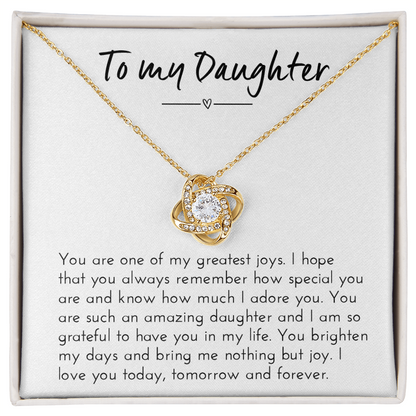 Daughter Necklace - Meaningful Gift from Mother for Birthday / Christmas