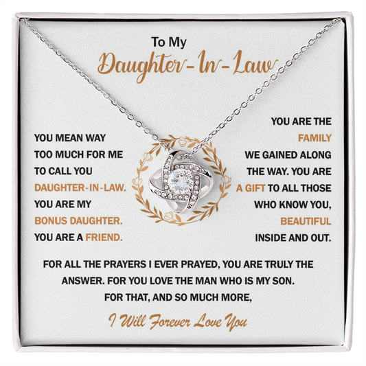 To My Daughter-In-law, I Will Forever Love You