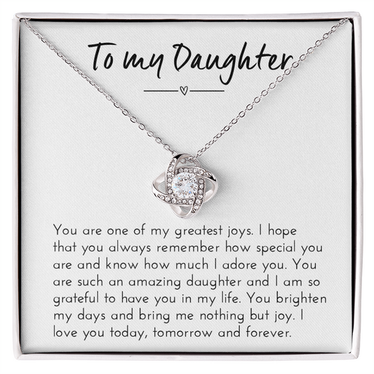Daughter Necklace - Meaningful Gift from Mother for Birthday / Christmas