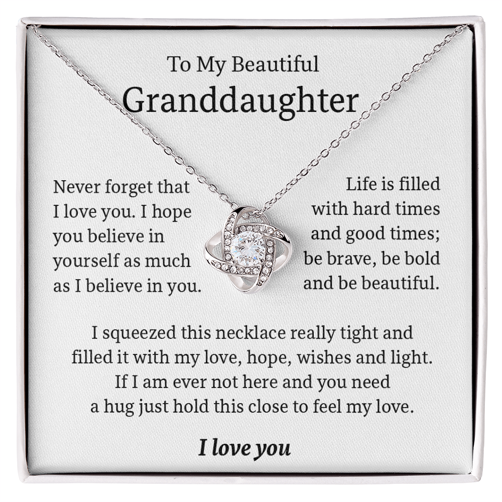 To My Granddaughter - Be bold and beautiful