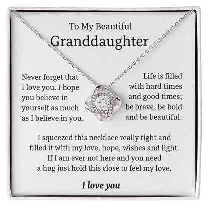 To My Granddaughter - Be bold and beautiful