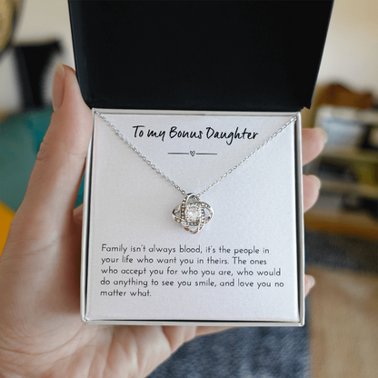 Bonus Daughter Necklace - Meaningful Gift from Mother for Birthday / Christmas