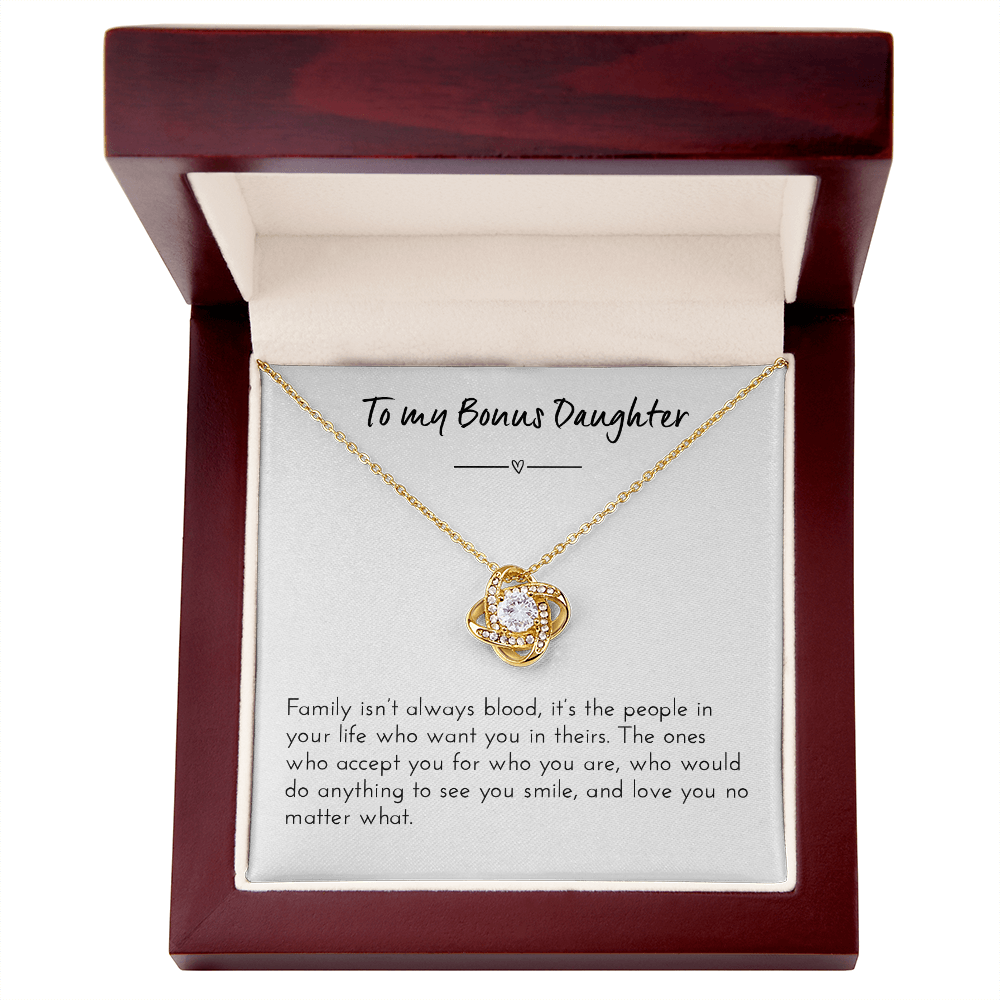 Bonus Daughter Necklace - Meaningful Gift from Mother for Birthday / Christmas