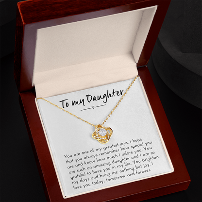 Daughter Necklace - Meaningful Gift from Mother for Birthday / Christmas