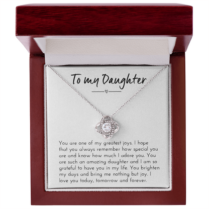 Daughter Necklace - Meaningful Gift from Mother for Birthday / Christmas