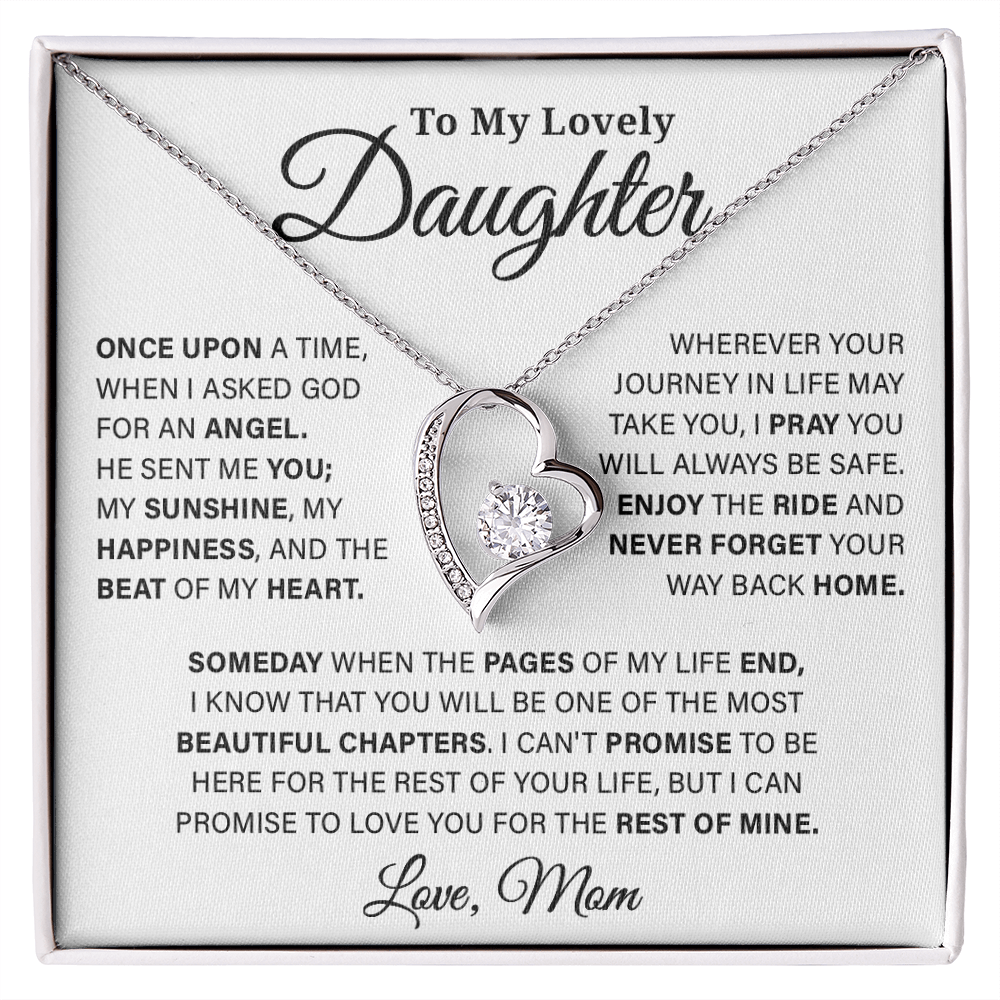 To My Lovely Daughter - Forever Love Necklace