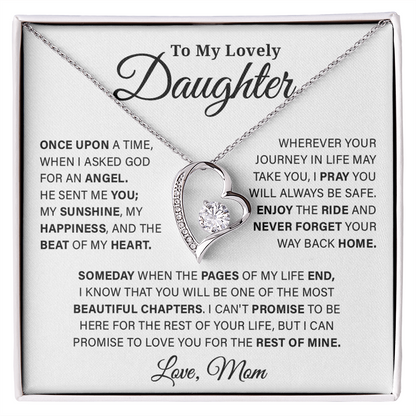 To My Lovely Daughter - Forever Love Necklace