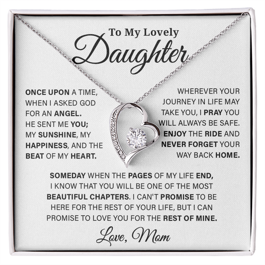 To My Lovely Daughter - Forever Love Necklace