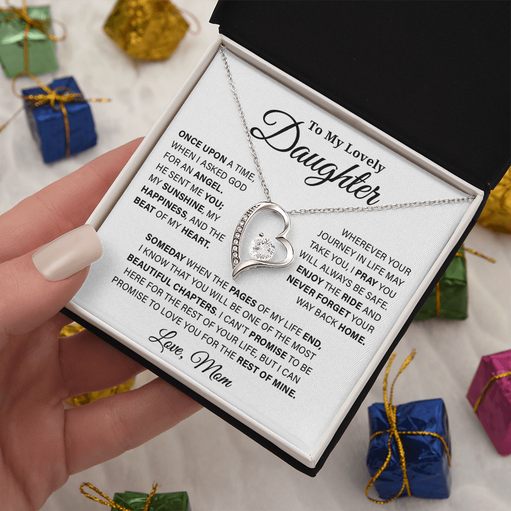 To My Lovely Daughter - Forever Love Necklace