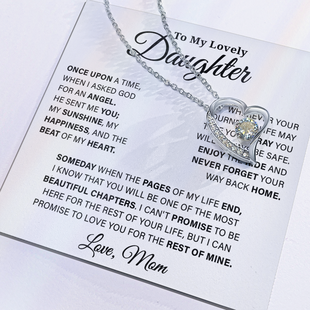To My Lovely Daughter - Forever Love Necklace