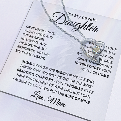 To My Lovely Daughter - Forever Love Necklace
