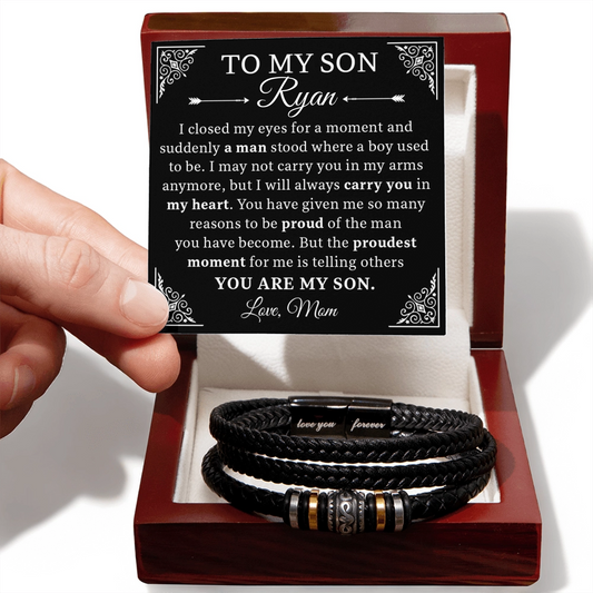 Meaningful Bracelet for Son